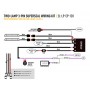 Lazer Lamps Kabelsatz mit Momentanschalter für zwei Linear 6 Elite+ (3-poligem, Superseal, 12V)