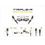 LAZER LAMPS Kühlergrill-Kit TOYOTA Hilux Invincible X (2021+) Triple-R 750 WIDE