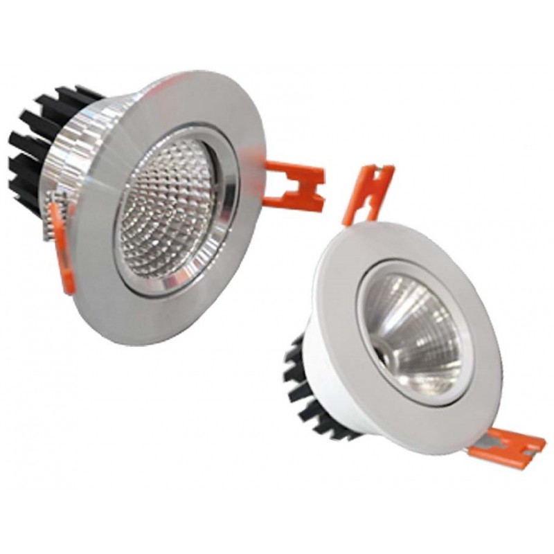 LED Spot Ф85mm 5W 350Lm K3000 weiß /silber
