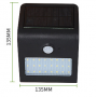 Solar Battery Wall Lamp 3W Smart PIR & Light Sensor