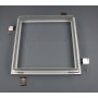 Recessed mountingframe 60x60cm silver