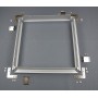 Recessed mountingframe 30x120cm silver