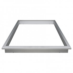 Recessed mountingframe 30x120cm silver