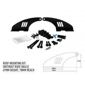 LAZER LAMPS roof mounting kit 67mm w/o rails