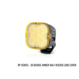 LAZER LAMPS LENS COVER YELLOW HALF RIBBED 30