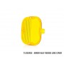 LAZER LAMPS LENS COVER YELLOW HALF RIBBED 15