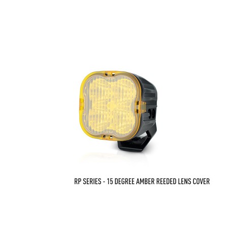 LAZER LAMPS LENS COVER YELLOW RIBBED 15